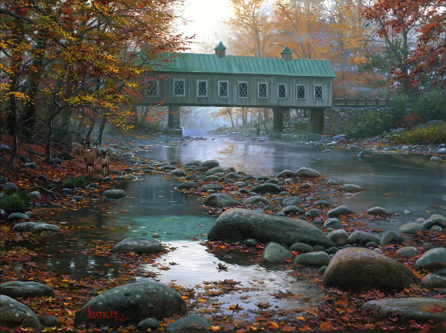 Visitors at the Bridge Jigsaw Puzzle