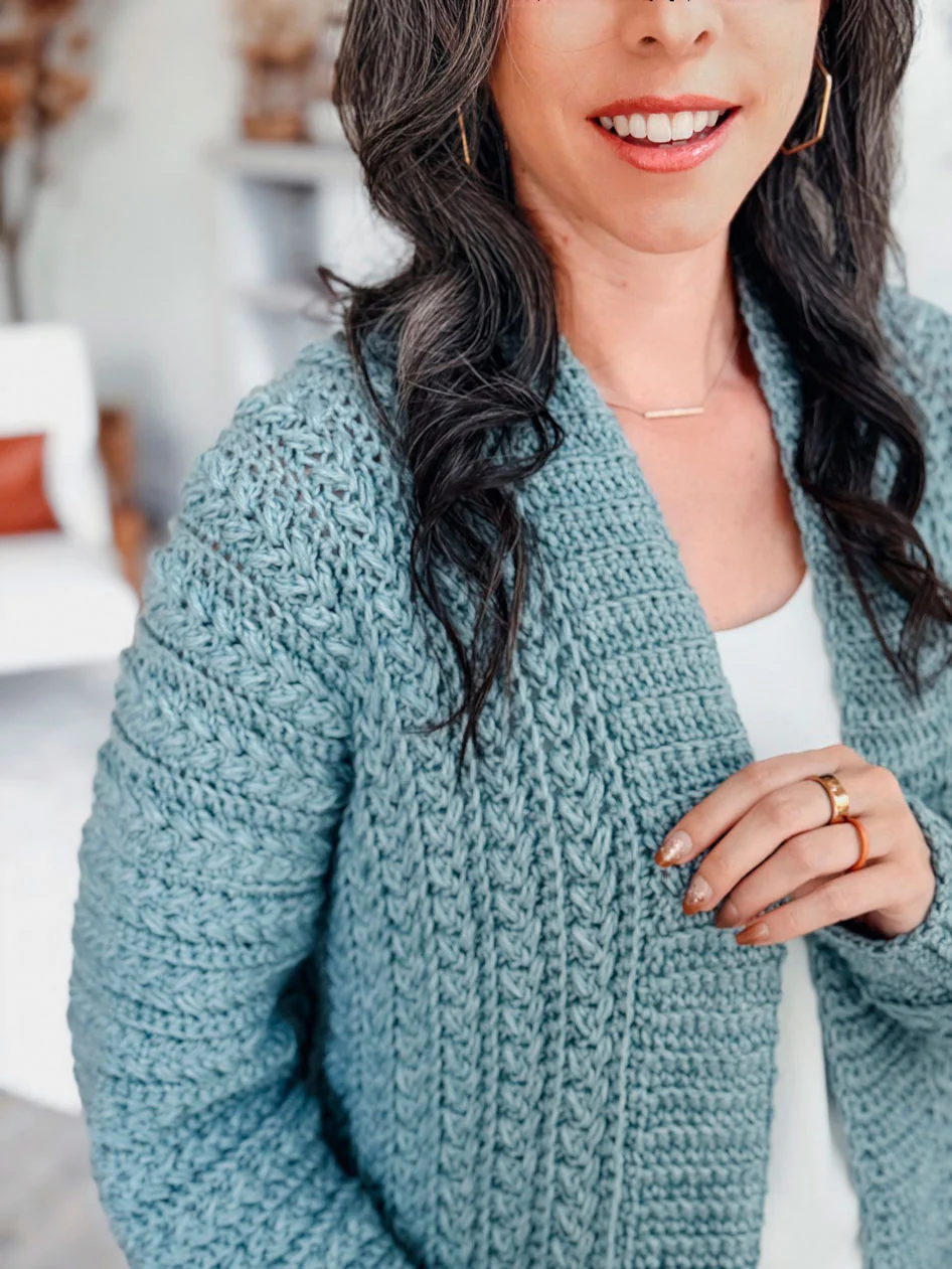 Wheat Stitch Cardigan - Image 3