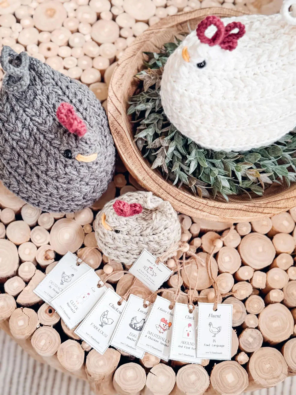 Wheat Stitch Crochet Chickens - Image 3