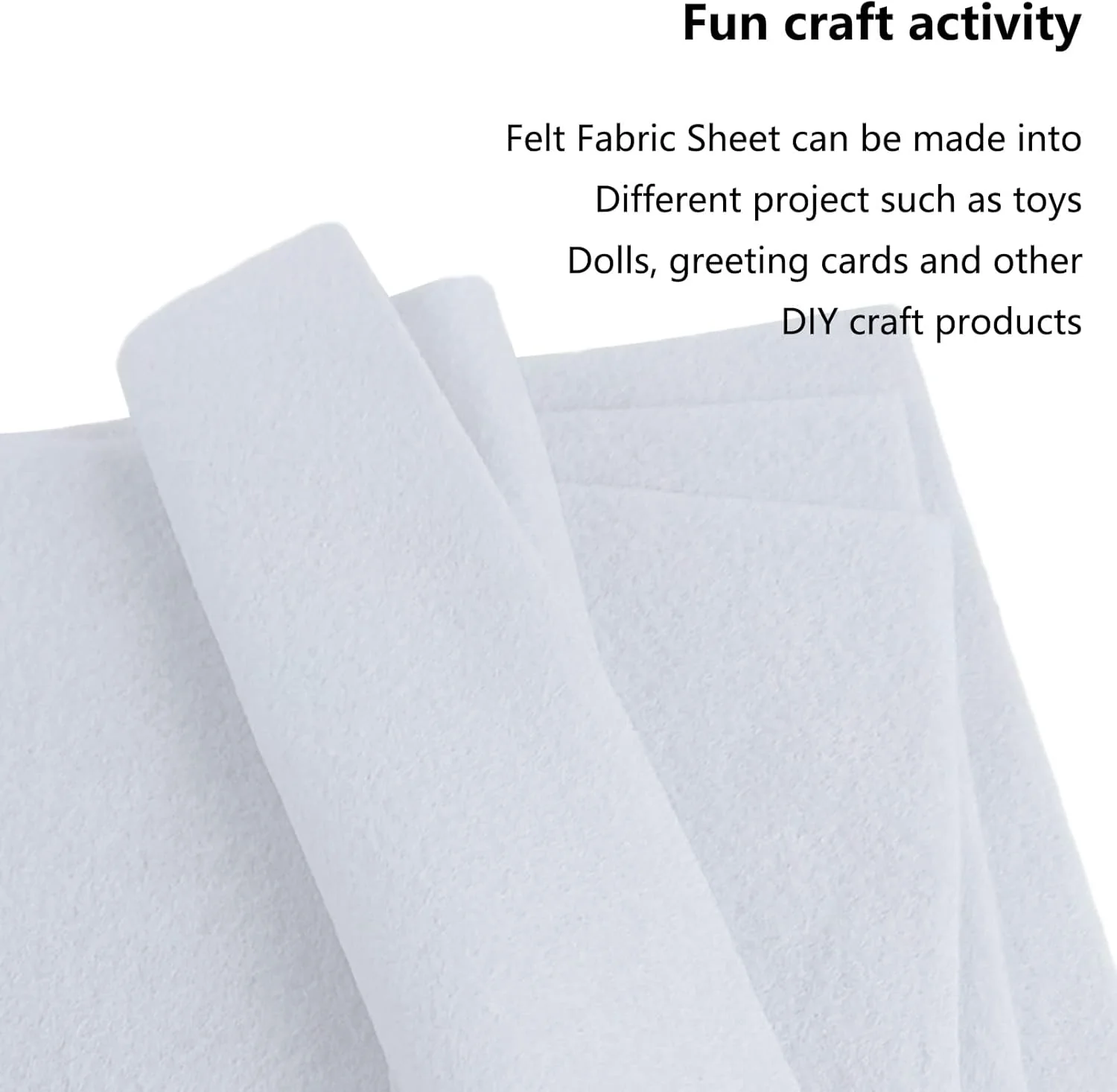 White Felt Craft Sheets_9 x 12" - Image 2