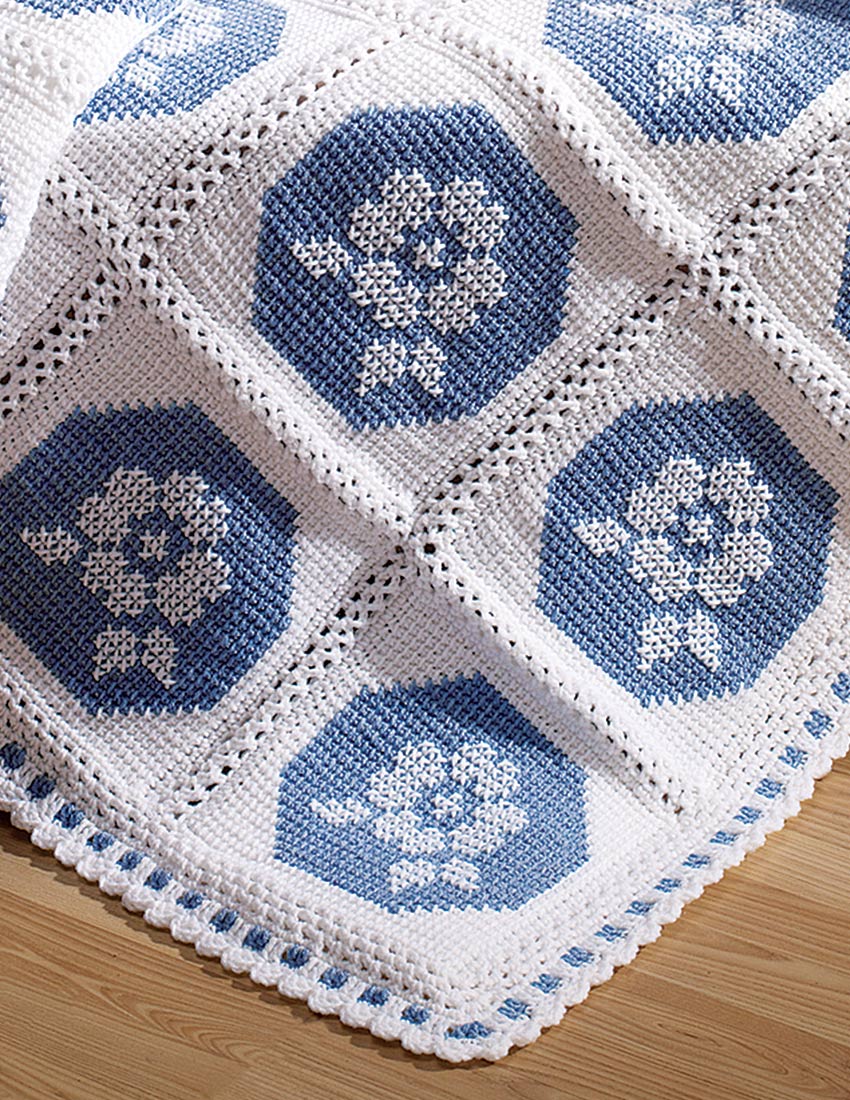 White Rose Afghan Pattern - Image 2