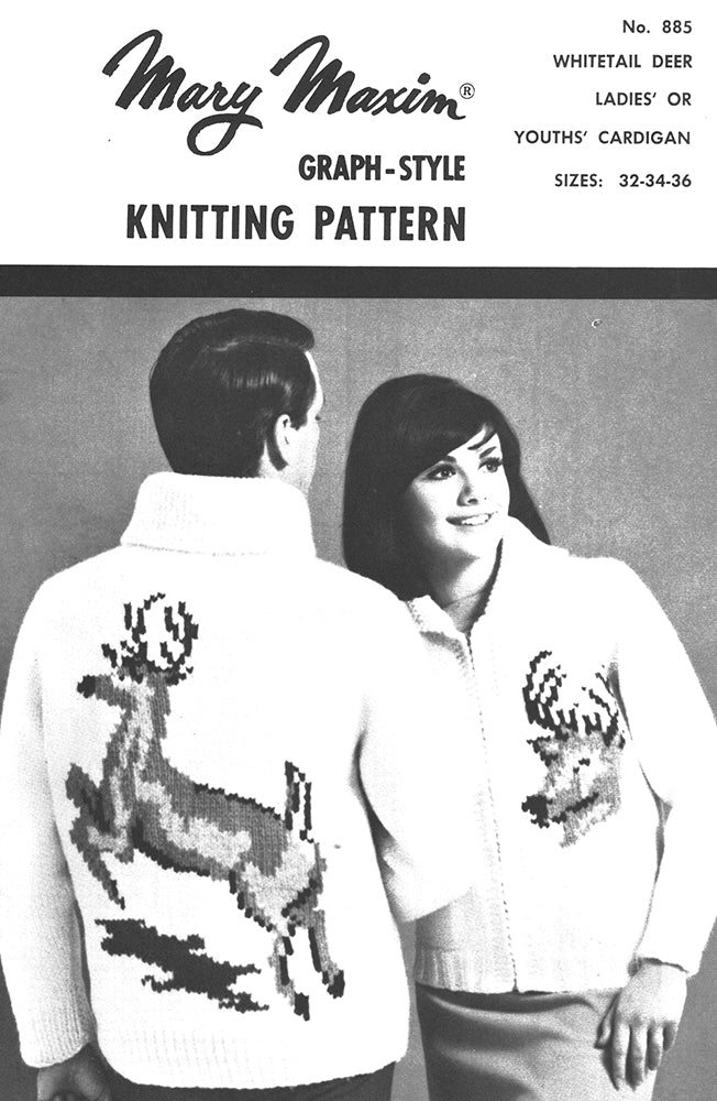 White Tail Deer Ladies' or Youth's Cardigan Pattern - Image 2