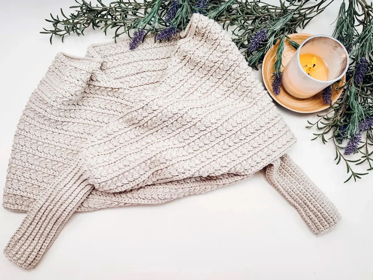 Winter Wheat Sweater Scarf - Image 5