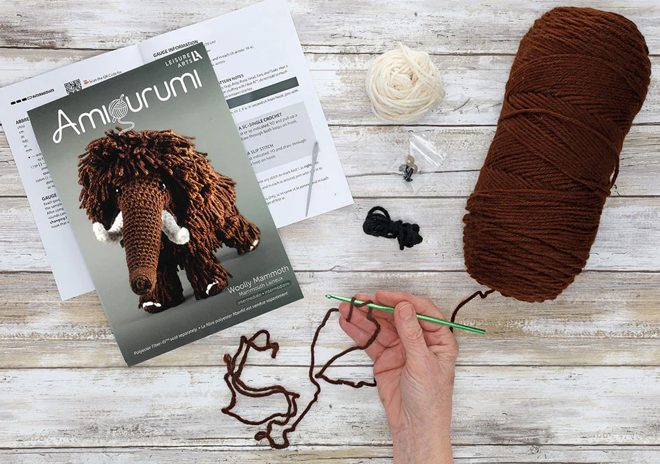 Wooly Mammoth Amigurumi Kit - Image 3