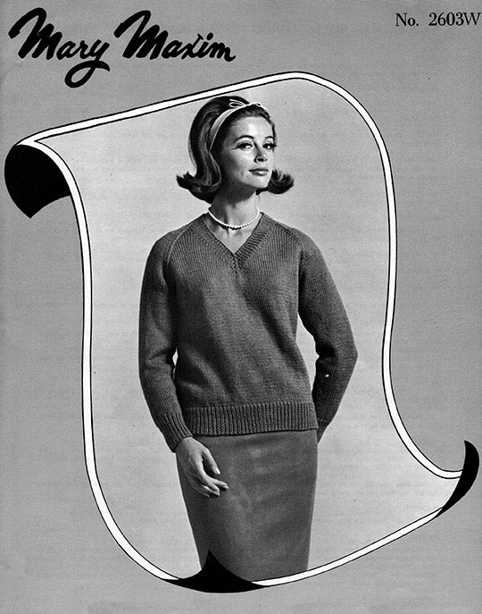 Worsted Weight V-Neck Pullover Pattern - Image 2