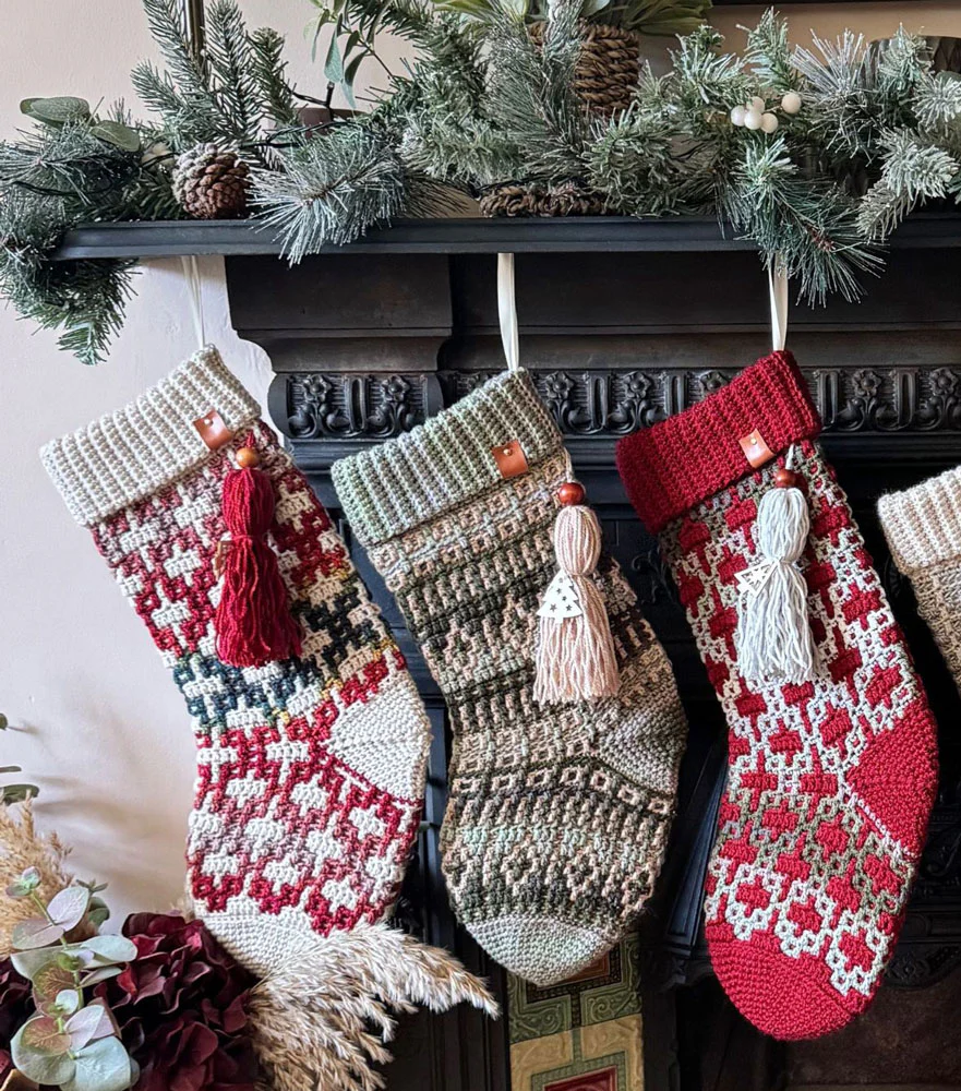 Yuletide Mosaic Stockings - Image 2