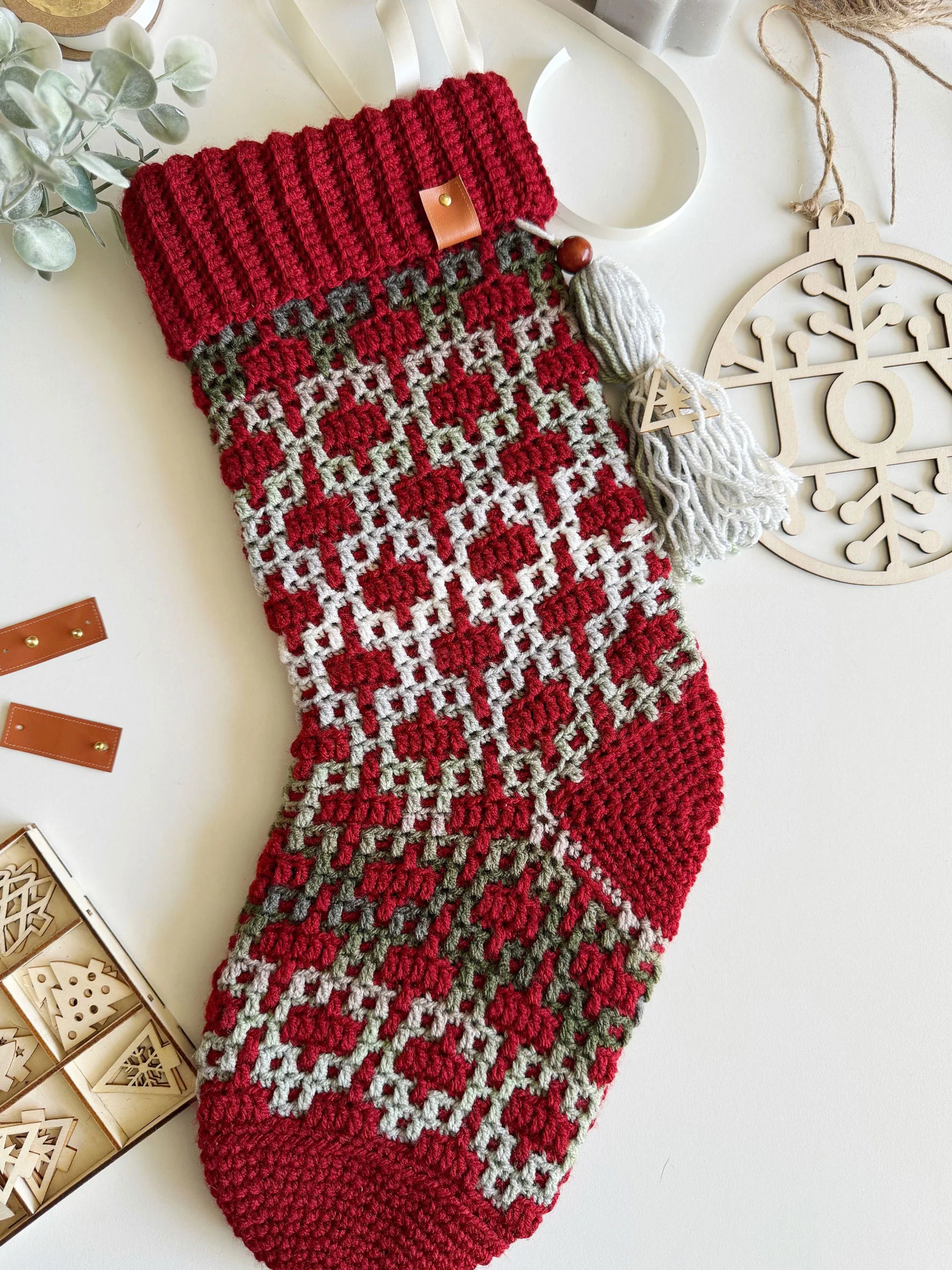Yuletide Mosaic Stockings - Image 5